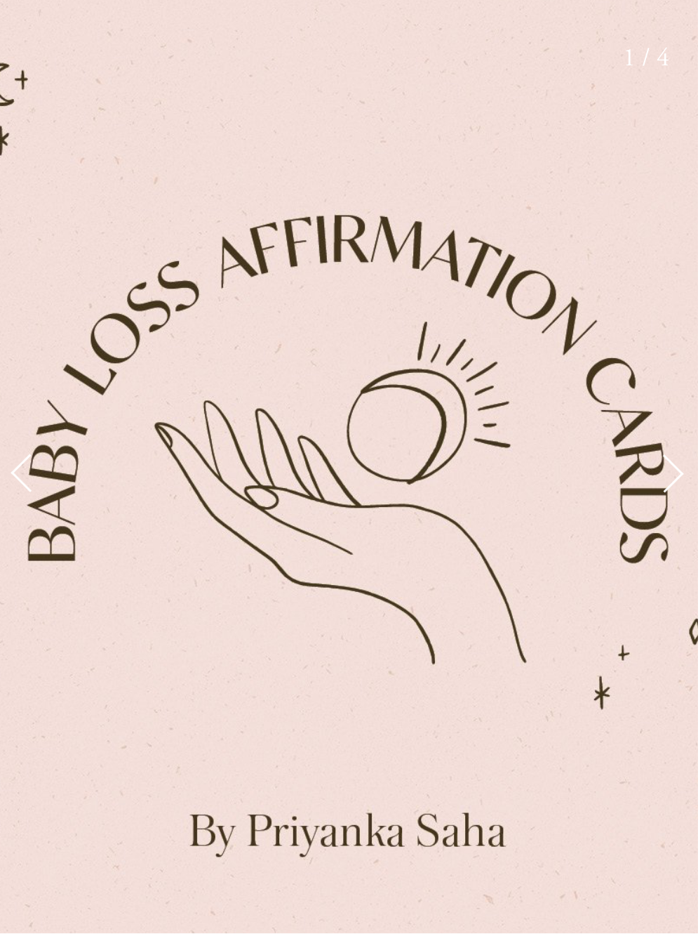 Pregnancy Loss affirmation cards - For The Mama Collective