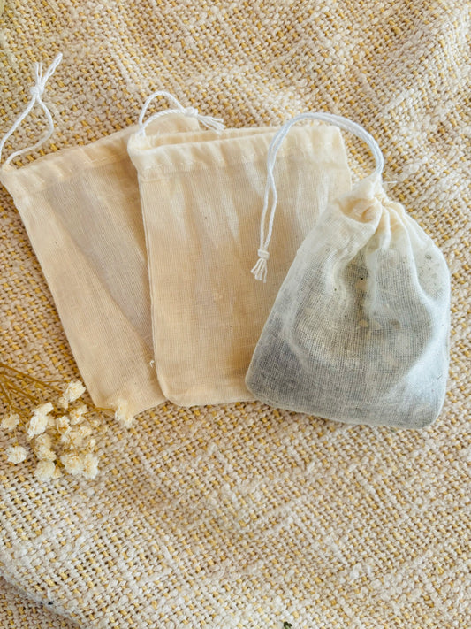 Reusable cotton bags - For The Mama Collective