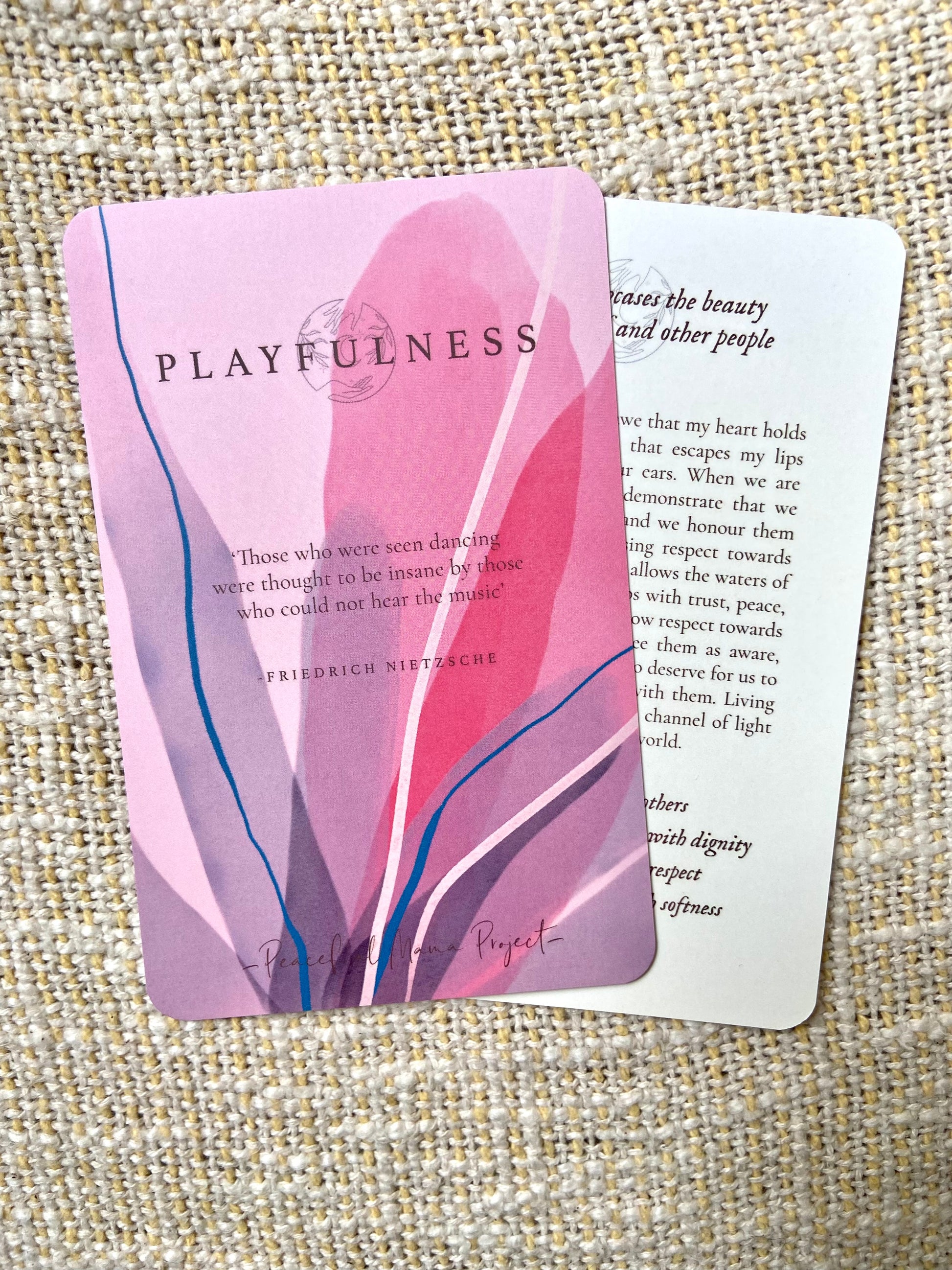 Peaceful Mama affirmation card - For The Mama Collective