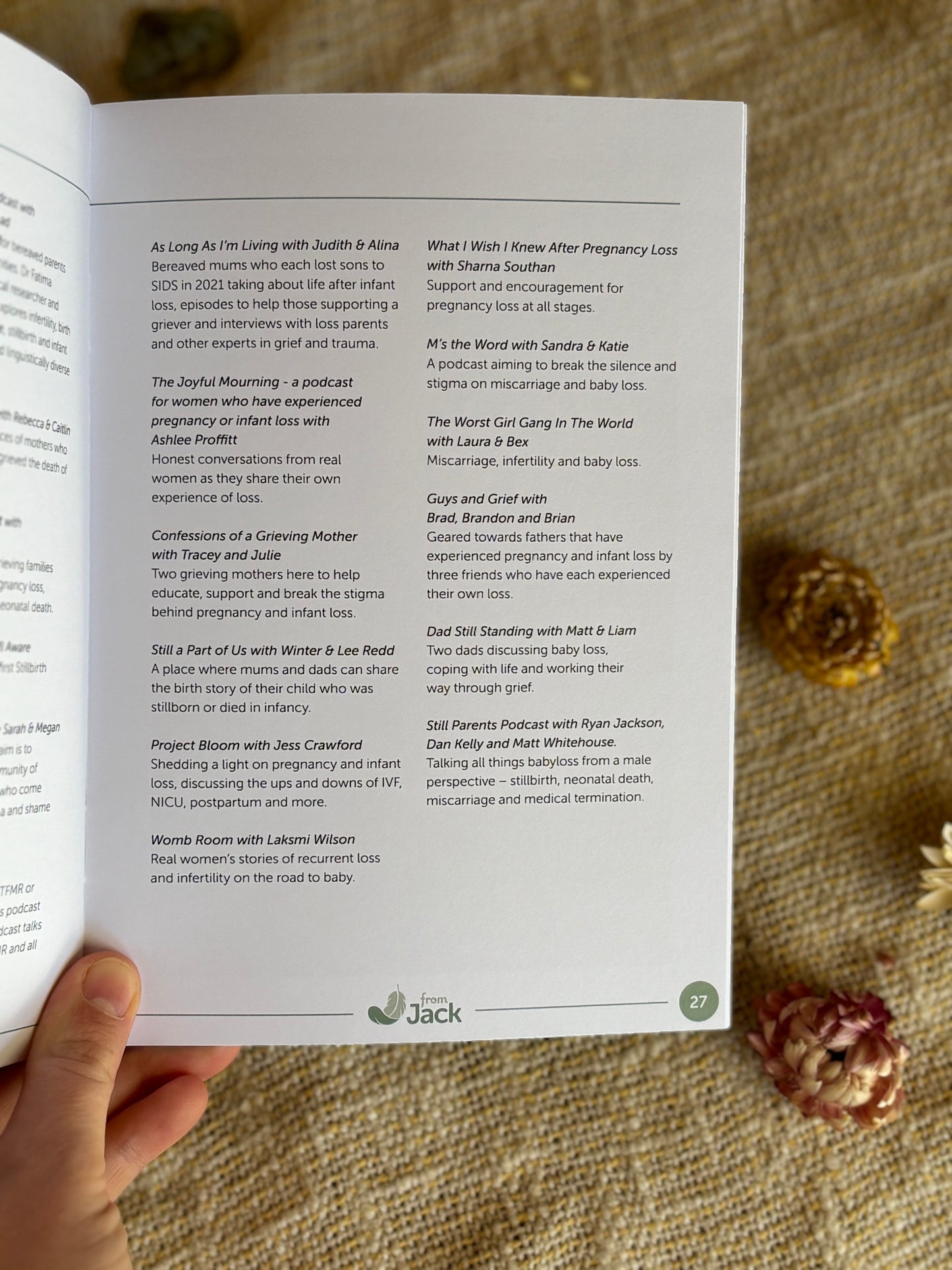 A Little Help From Jack, pregnancy loss resource book. - For The Mama Collective