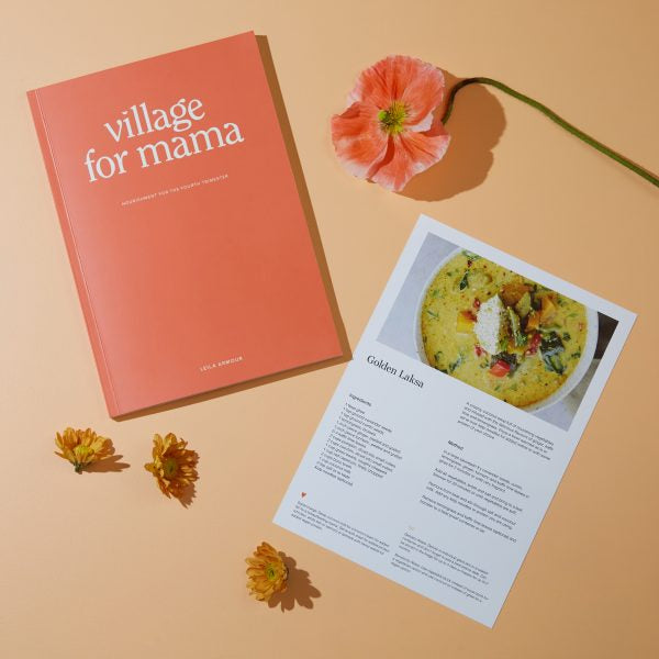 Village For Mama - Fourth Trimester recipe book with recipe handout cards. - For The Mama Collective