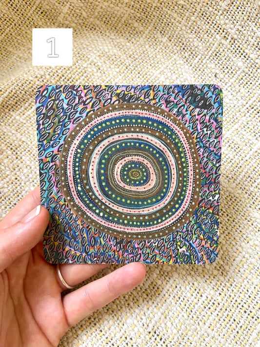 Indigenous design coasters - For The Mama Collective 