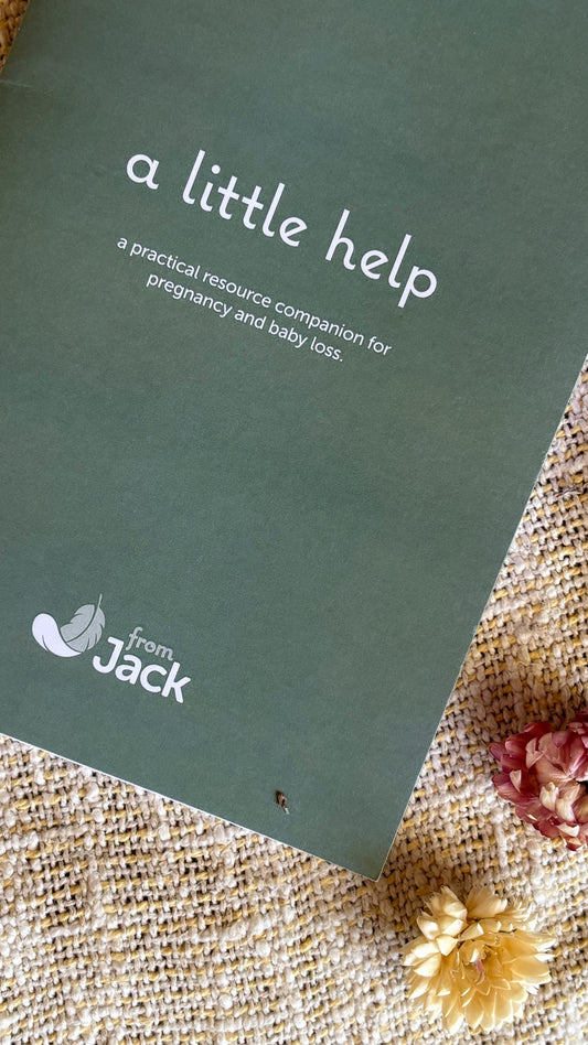 A Little Help From Jack, pregnancy loss resource book. - For The Mama Collective 