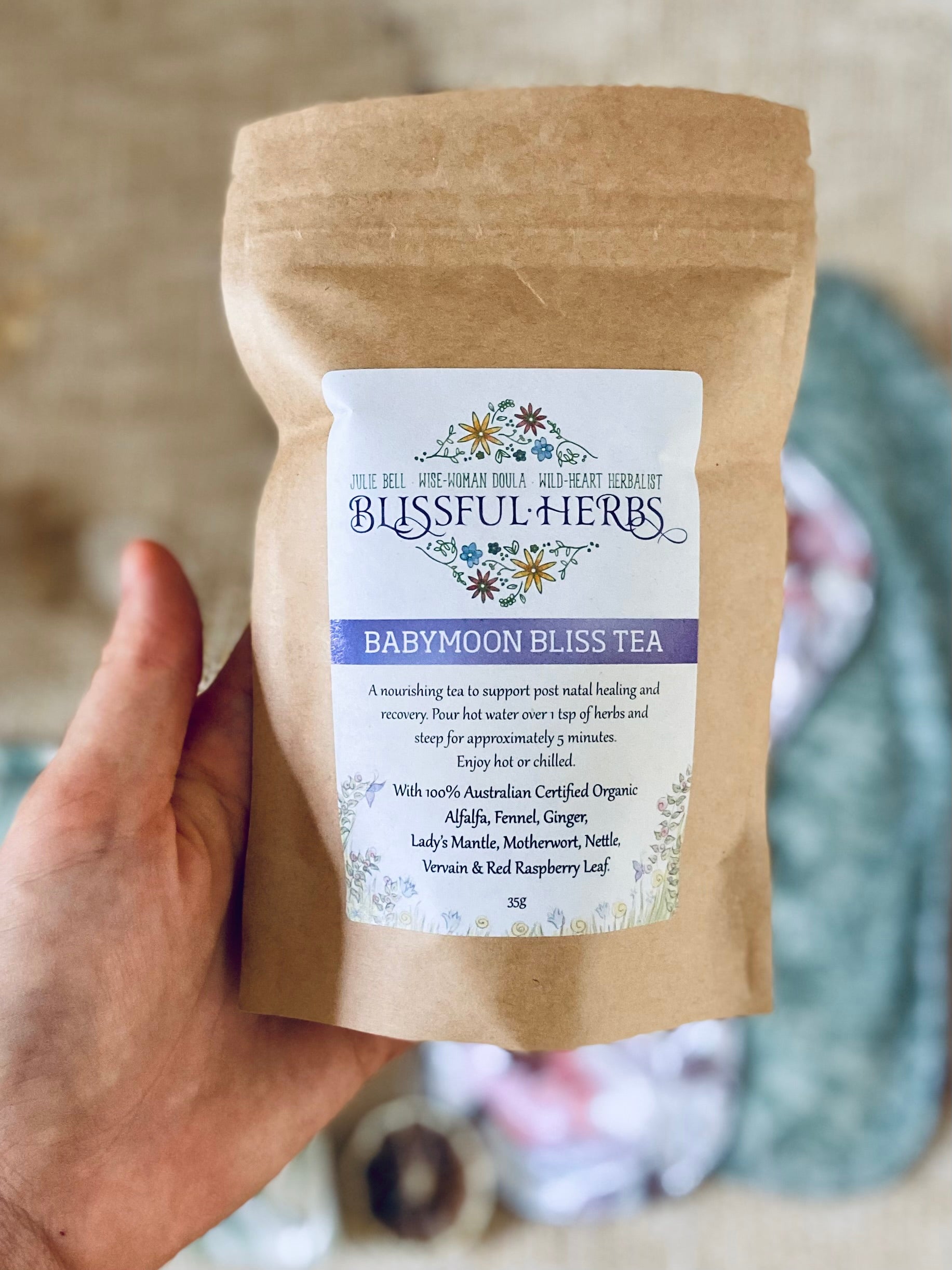 Baby Moon Bliss Tea (Postpartum Support) - For The Mama Collective 