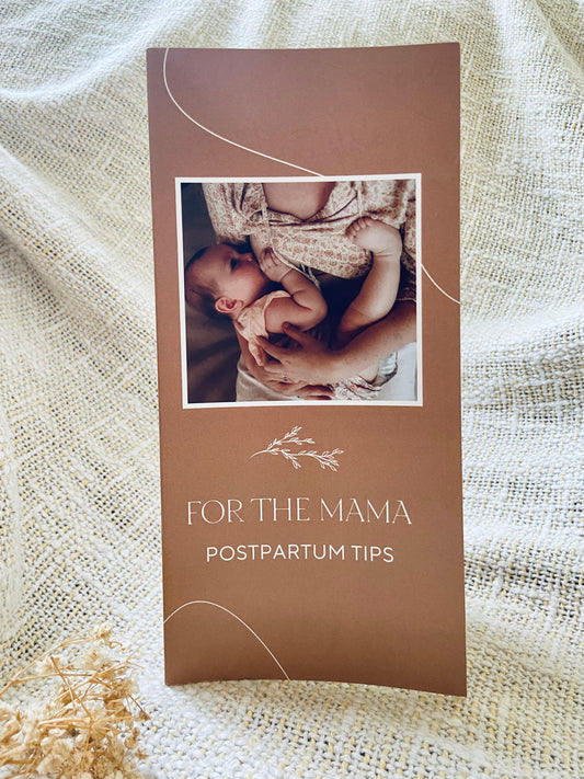 Postpartum & Papa tips (Brochure) - For The Mama Collective 