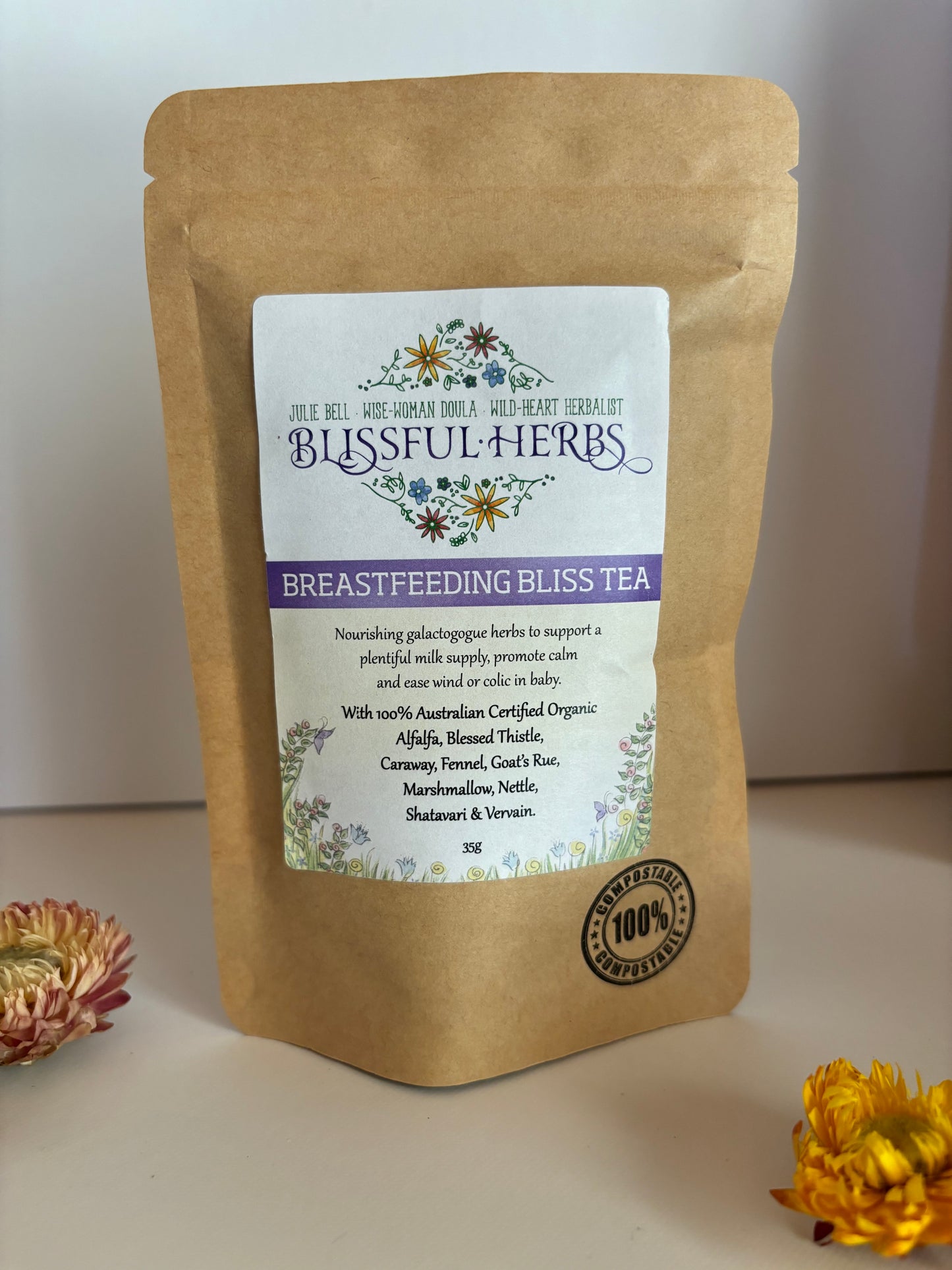 Breastfeeding Bliss organic tea - For The Mama Collective 